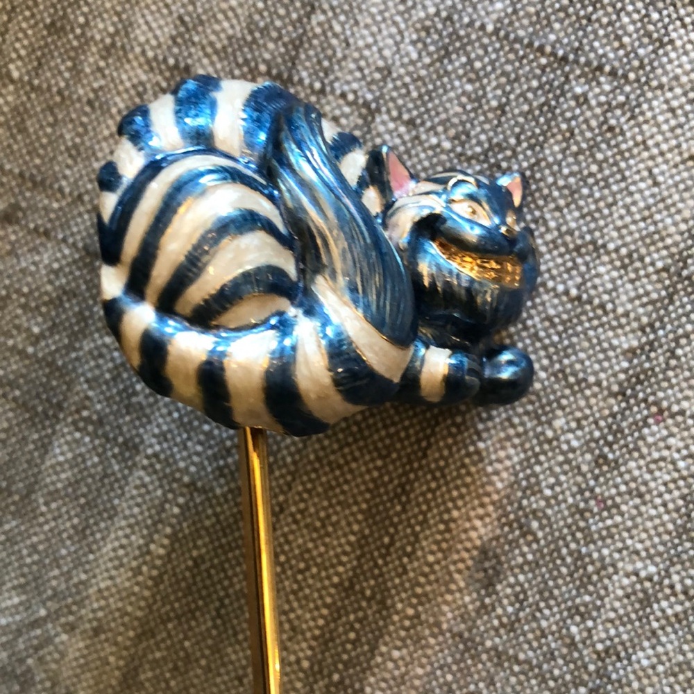 RARE Kirks Folly Alice in Wonderland Cheshire Cat Bookmarker